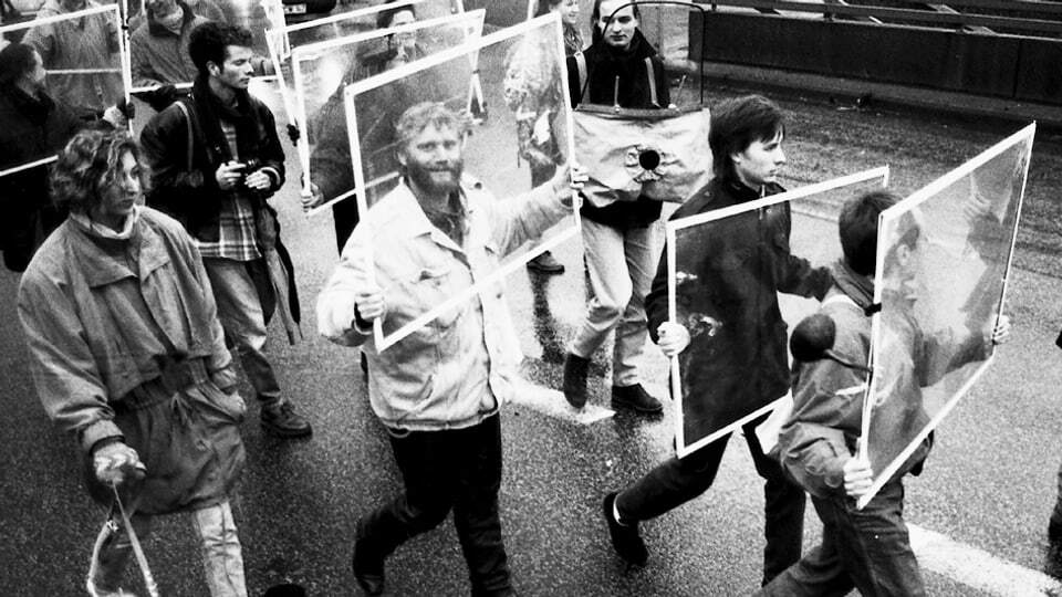 Aufofahrspaziergang, Kassel, 1993 (Foto B. Weisshaar)